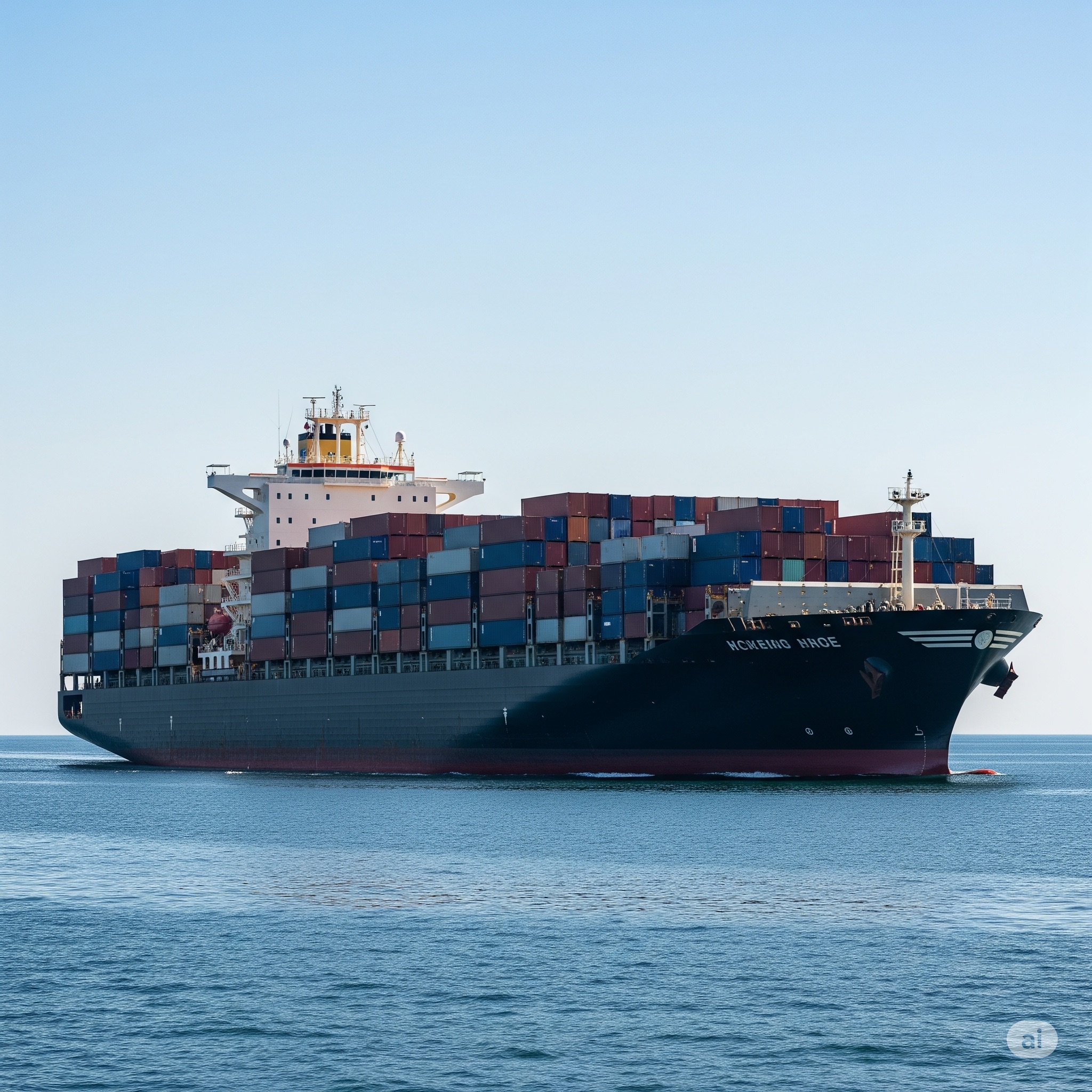 Cargo ship loaded with containers
